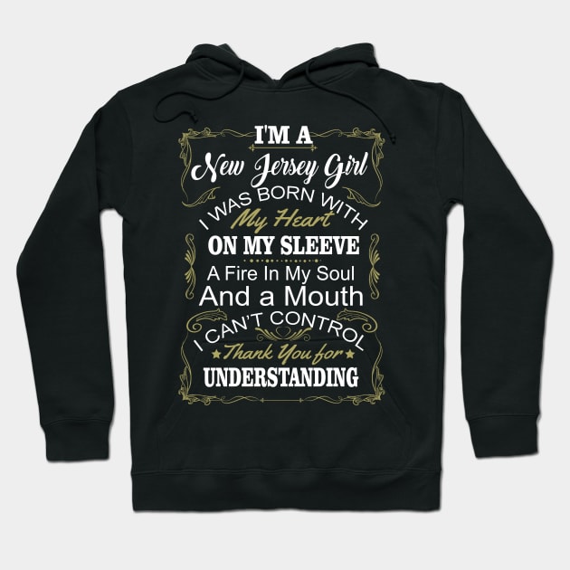 NEW JERSEY GIRL Hoodie by BTTEES